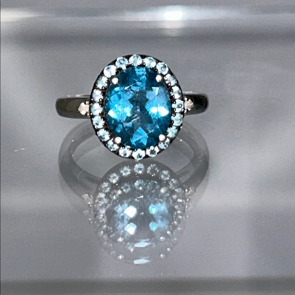Nwot Chuck Clemency Nayc 11 Genuine Gemstone Sterling Silver Designer Ring Boho